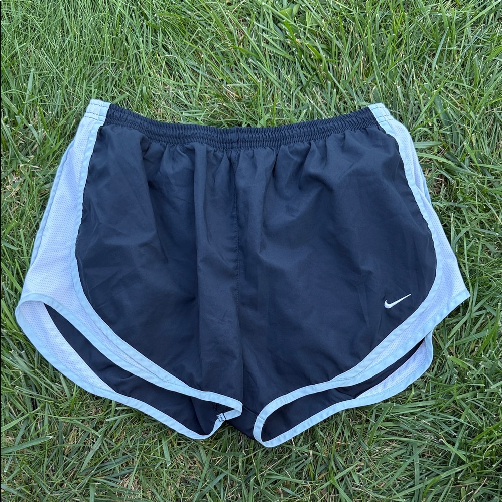 Nike Women's Black and Gray Athletic Shorts